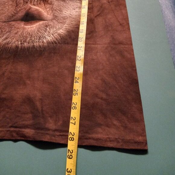 Ape Face Brown Ultra Cotton Women's Medium T-Shirt Mountains Country Animals - Picture 4 of 6